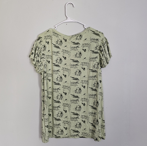 NWT Kate Quinn Green Retro Flutter Backpacking Tee - Picture 5 of 8